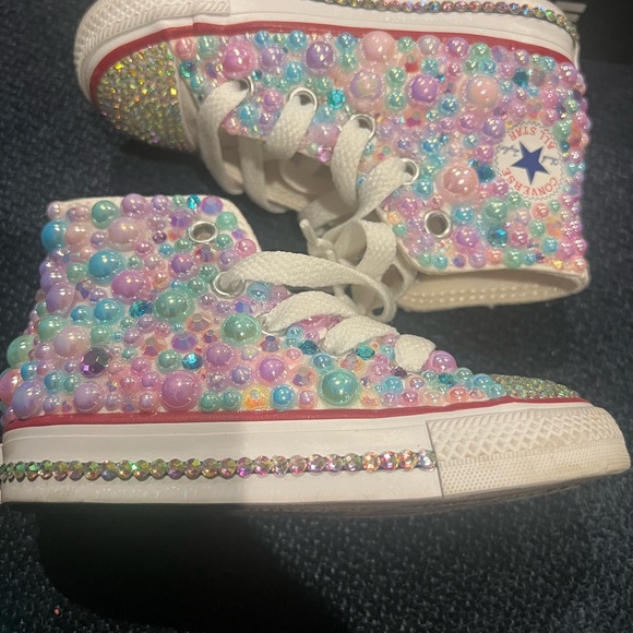 Converse Multicolor Beaded High Tops - Picture 2 of 9